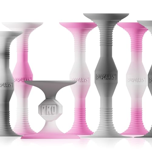 Popdarts PRO Pack Game Set (Pink & Gray) - Indoor, Outdoor Suction Cup Throwing Game - Competition with a POP - color: Pink and Gray