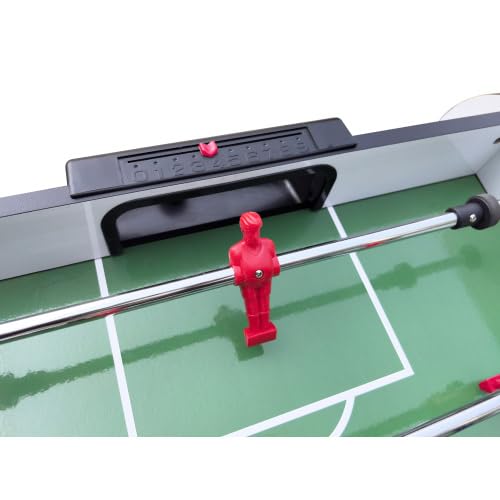 4ft Foosball Table Soccer Game Table Easy to Assemble with Wooden Steel Construction Indoor Sports Fun for Adults & Teens in Home&Apartments&Game Rooms - color: Wood