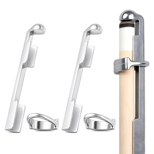 2Sets Pool Cue Repair Kit Billiard Cue Tip Clamp Tool Aluminum Alloy Cue Stick Tip Repair Kit for Pool Table Replacement Accessories