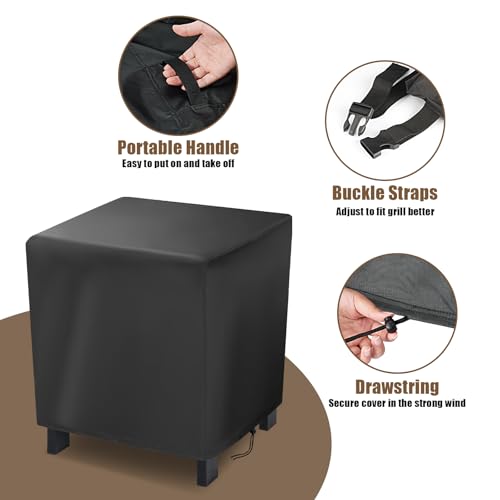 Outdoor Small Side Table Cover, 19 Inch Patio Small Side Table Cover for Outside,Waterproof Patio Furniture Covers, Heavy Duty Outdoor Furniture Covers- 19 x 15 X 18 Inch - size: 19" L x 15" W x 18" H