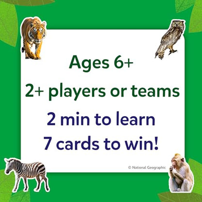 Skillmatics Guess in 10 National Geographic Animals, Educational Card Game for Kids & Families, Animal Trivia & Travel Game, Screen-Free Fun, Gifts for Ages 6, 7, 8, 9 and Up - style: 2. National Geographic