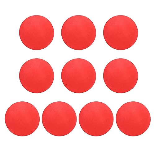 Drfeify EVA Foam Balls, 10pcs 65mm Soft Practice Balls with High Hit and Abrasion Resistance for Indoor Outdoor Training, Kids and Pets Play - color: Red