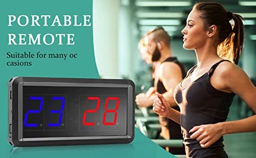 Electronic Score Keeper Scoreboard with Remote for Cornhole Basketball Ping Pong Table Tennis Badminton Volleyball Baseball Billiard Squash Quiz Kids Electronic Digital Clock