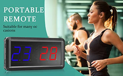 Electronic Score Keeper Scoreboard with Remote for Cornhole Basketball Ping Pong Table Tennis Badminton Volleyball Baseball Billiard Squash Quiz Kids Electronic Digital Clock
