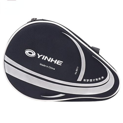 Yinhe/Milky Way Table Tennis Bag with Heat Insulation Sponge Inside, Calabash Gourd Shape Racket Carrying Case for Ping Pong Paddle/Racquet, Can Hold 3-4 Balls