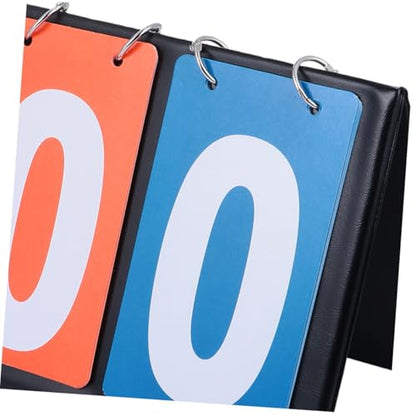 Toddmomy 2pcs Portable Table Top Scoreboard Flipper Basketball Scoreboard 2- Flip Score Keeper for Sports Schools Community Events