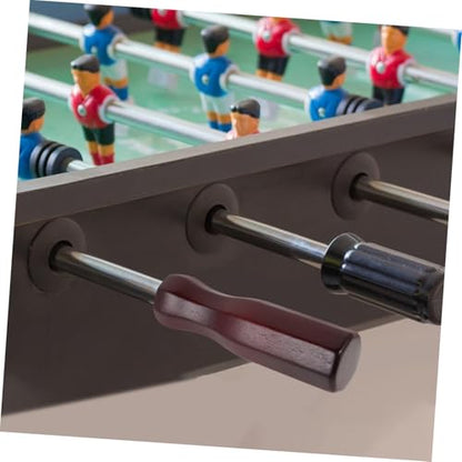 Abaodam Foosball Table Replacement Parts Brown Wooden Foosball Table Parts Table Replacements Table Football - color: Brown