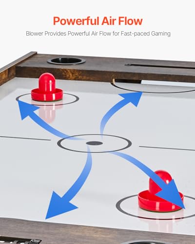 VEVOR 3-in-1/4-in-1 Combo Game Table Set, 48"/54" Air Hockey, Ping Pong & Foosball Combo, with Pucks & Pushers, Multi Combination Table for Family Game Room or Office - style: 3-in-1