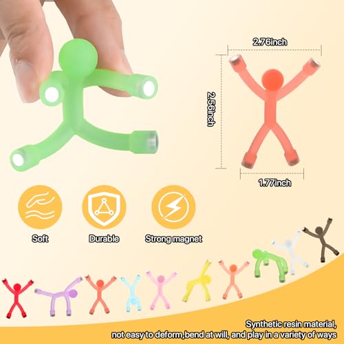 Magnetic Travel Toys for Toddlers Kids, Fidget Toys Airplane Car Travel Activities Essential,Road Trip ‌Sensory Toys Magnet People Men, Toys for 3 4 5 6 7 8 Year Old -10PCS - style: Translucent-10