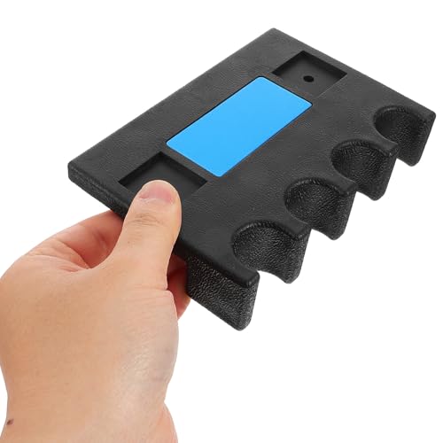 Cabilock 2pcs Wall Mounted Pool Cue Rack Holder with 4-hole Weighted Design and Non-slip Pads, Billiards Accessories Organizer for Game Rooms and Professional Pool Table Storage