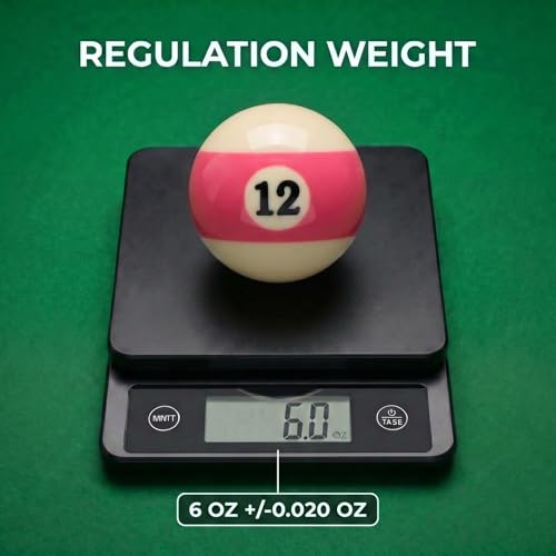 KONLLEN Single Replacement Pool Ball – 2-1/4" Regulation Size & Weight Billiard Ball Made of Phenolic Resin (Choose 1–15 or Cue Ball) - color: #12