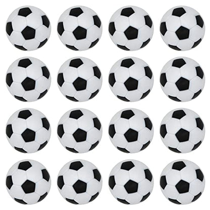 32mm Foosball Balls Foose Balls Table Soccer Game Replacement Foosballs 16pcs,Foosball Official 32mm Mini Table Footballs Ball Accessory Black(16 Pack)