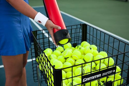 Gamma Sports Pressureless Tennis Balls Box - Ideal for Practice, Teaching, and Training with High-Visbility Felt - Indoor and Outdoor Court Play - 48 and 75 Pack Sizes - size: New Bag of 12