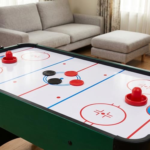 12 PCS 2.5 Inch Air Hockey Pucks, Replacement Air Hockey Pucks Set Durable Puck for Game Tables, Accessories (Red, Black)