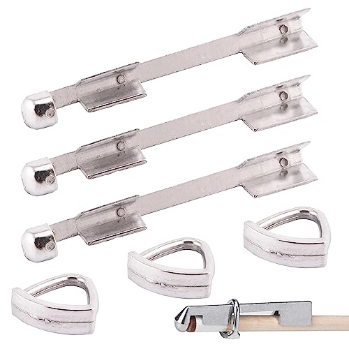 3PCS Billiard Cue Clamp Pool Cue Tip Clamp Billiards Accessories Pool Table Accessories Pool Cue Tips Replacement Kit Stainless Steel Cue Stick Tip Repair Kit for Billiard Table Cue Tips Accessories