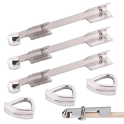 3PCS Billiard Cue Clamp Pool Cue Tip Clamp Billiards Accessories Pool Table Accessories Pool Cue Tips Replacement Kit Stainless Steel Cue Stick Tip Repair Kit for Billiard Table Cue Tips Accessories