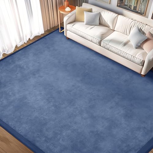 Baby Play Mat for Floor Nursery Rug Muscle Mat Area Rug Playroom Rug 79"x158" Playpen Mat Elastic Foam 1.3" Thick Crawling Mat for Babies,Toddlers, Infants, Kids,Sapphire Blue - color: Sapphire Blue, size: 79"x158"