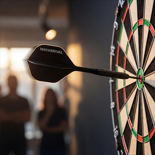 Integrated Dart Flights,All in One Dart Flights and Stems for Unbreakable Use,Universal 2BA Fit for Instant Setup,PP Material Integrated Dart Flights and shafts for Stability - style: 6 Pack