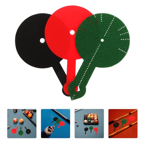 Yardwe Billiard Aim Trainer Pad Set 3Pcs Pool Table Aiming Practice Tool Accurate Billiard Aim Aid for 8 Ball and 9 Ball Players