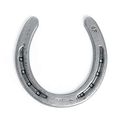 Steel Horseshoes Set for Horses, Crafts, Decorations and Backyard Games - Size 1 - R4-F - Sand Blasted 2 Shoes - size: Size 1 R4-F Large - 2 Shoes