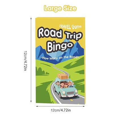 Road Trip Bingo Travel Game for Kids & Families | Road Trip Essentials, Reusable Activity, Dry-Erase Cards, Perfect for Car Rides & Vacations
