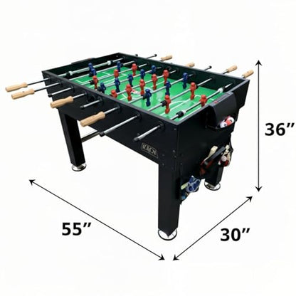 KICK Decagon 55" 10-in-1 Multi-Game Table - color: Black