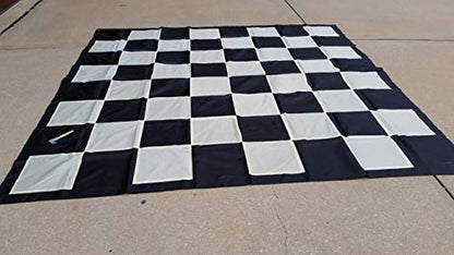 Giant Outdoor Chess Set with 25" King + Free Nylon Fabric Mat