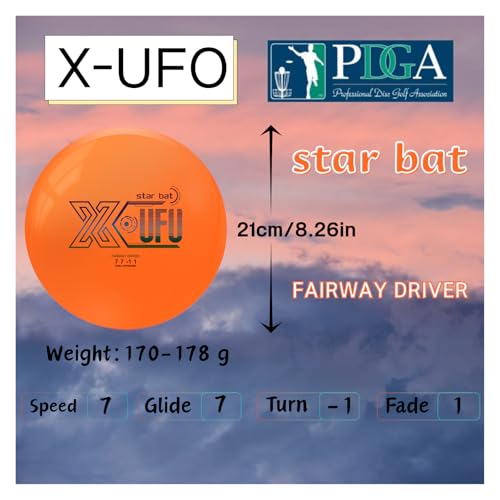 X-UFO Disc Golf Set - Disc Golf Starter Set 5 Pieces, with Putter, Driver, Mid-Range Discs, Mini Discs,Disc Golf Discs Set 170-178 Grams,PDGA Certified Golf Disc (Set 1) - color: Set 1