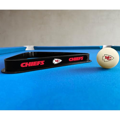 Imperial NFL Cue Ball & Rack Set - color: Kansas City Chiefs, White