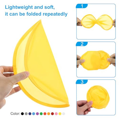 PATIKIL Foldable Flying Disc Colorful Pocket - color: Pink