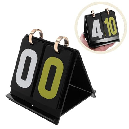 Portable Card Game Score Keeper with Manual Flip 2-Digit Display, Plastic Scoring Tool Featuring Precise Scoring and Smooth Flipping Mechanism for Tabletop Competitions and Gaming