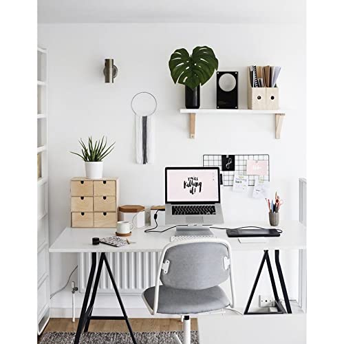 Kaboon 48"x26" Universal Table Top, Solid One-Piece Desktop, Reversible Melamine Countertop, Double Desks, L-Desk DIY, White - color: White, size: 48x26