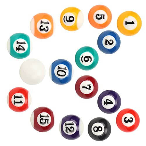 Mini Ecofriendly Resin Billiard Ball Set for Children Pool Table Accessory for Game Rooms and Bars