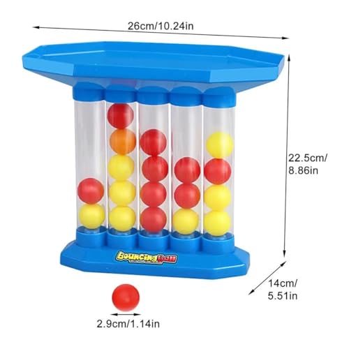 Bounce Ball Game Family Party Games for Adults, Jumping Connect The Balls of Same Colour in a Row, Tabletop Board Games, Party Favors for Holiday Multiplayers Fun Games (1 Set)