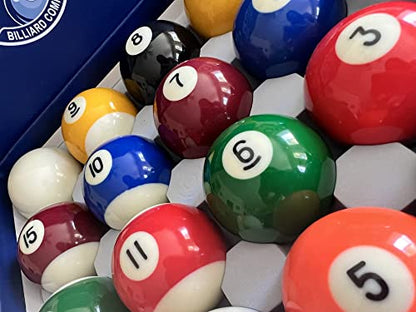 Champion Deluxe 2-1/4" Billiard Pool Ball Set Complete 16 Ball Set (Several Style Available) - color: Champion Classic Standard Set