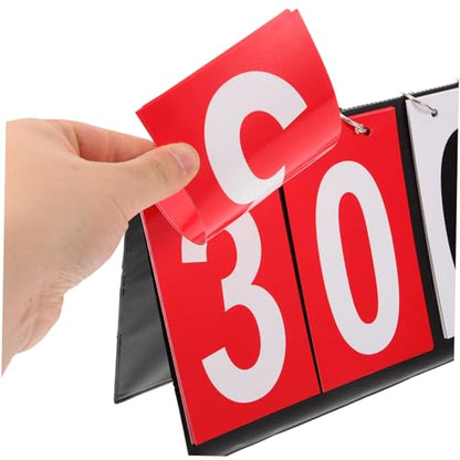 Toddmomy Scoreboard Flip Scorekeeper Basketball Soccer Badminton Portable Tabletop Scoreboard