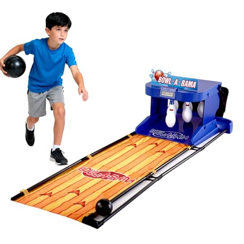 Home Bowling Alleys,Electric Bowling Machine,Electronic Bowling Alley Game for Home,with LED Scoreboard, Automatic Reset, Lighting & Sound Effects,for Children and Adults