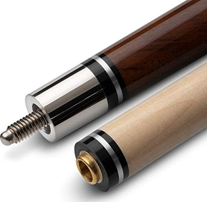 Viper by GLD Products Sinister 58" Pool Cue - color: Dark Brown with Silver, size: 18 Ounce