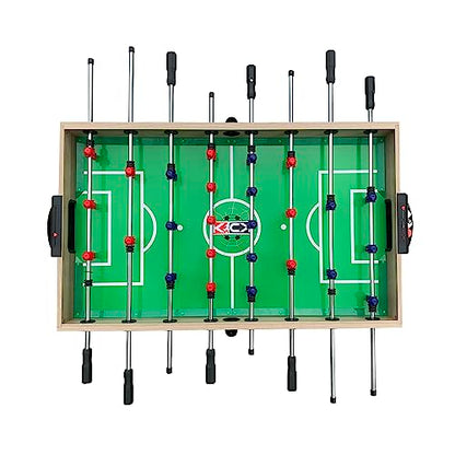 KICK Quatro 55" 4-in-1 Foldable Multi Game Table – Foosball, Billiards/Pool, Push Hockey & Ping Pong - color: Brown