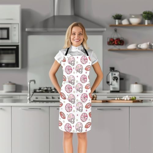 Manfei Baseball Kids Kitchen Apron - color: Pink