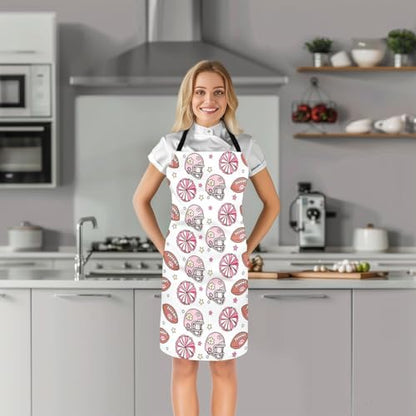 Manfei Baseball Kids Kitchen Apron - color: Pink