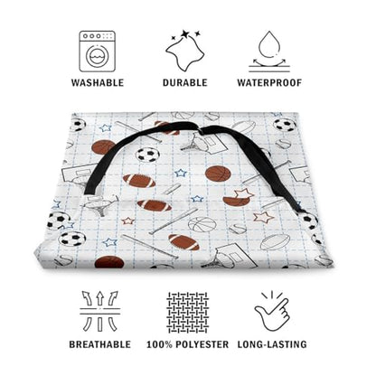 Castle Fairy Basketball Kitchen Apron - color: Sketch Football