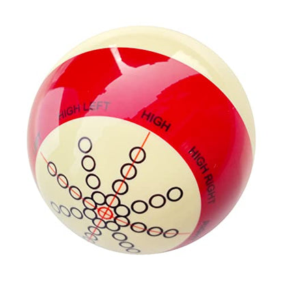 Billiards Cue Ball, Practice Training Artifact, Standard Lines and Dots for American Billiards Eight Balls, 2.3in/57.2mm, 170g, 1 Set, 1 Piece