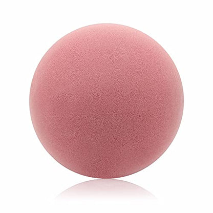7-Inch Uncoated High Density Foam Ball - for Over 3 Years Old Kids Foam Sports Balls - Soft and Bouncy, Lightweight and Easy to Grasp Foam Silent Balls are Safe for Younger Children - color: Rose Purple