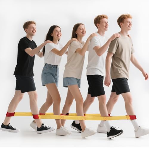 Team Building Games for Adults, Outdoor Party Group Games, Cooperative Team Race for Teamwork, Field Day Games - size: For 5 Players, style: Pack of 2