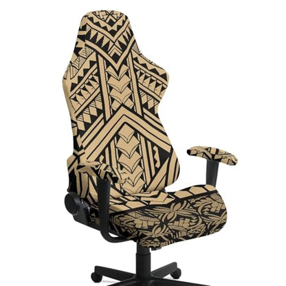 Boho Brown Aztec Gaming Chair Covers Slipcovers Scratch Resistant Non Slip Washable Slipcover for Office & Rotating Chairs Soft Breathable Computer Chair Cover with Armrest Covers for Gamer - color: Boho Brown Aztec