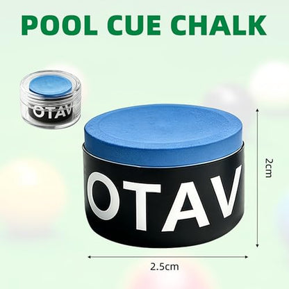 OTAVILEM Billiard Cue Chalk,Premium Pool Cue Chalk Billiard Pool Stick Chalk Billiards Chalk - color: Blue