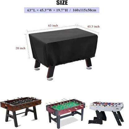 Foosball Table Cover 2pcs Football Table Cover Oxford Cloth Suitable for Protecting Game Room Gaming Machine Coverage