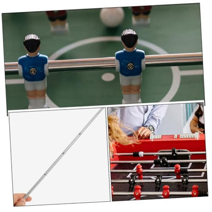 BESPORTBLE Football Table Metal Rod Replacement Pole for Table Soccer Machines Ergonomic Handle for Enhanced Grip Suitable for All Ages Easy Assembly Diameter