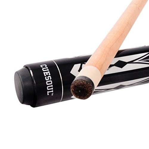 CUESOUL 19oz Pool Cue Sticks with Hard Pool Cue Case - color: E201-E105